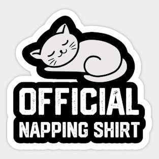 official napping shirt Sticker